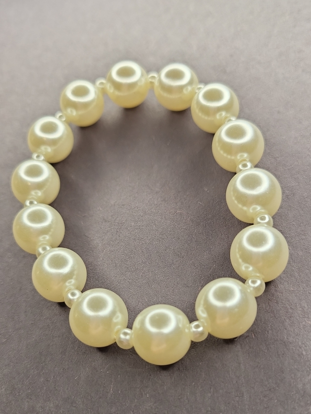 Classic Ivory 11mm Pearl Stretch Bracelet